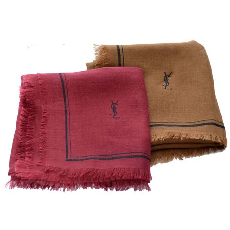 ysl scarf wool|yves saint laurent cashmere scarf.